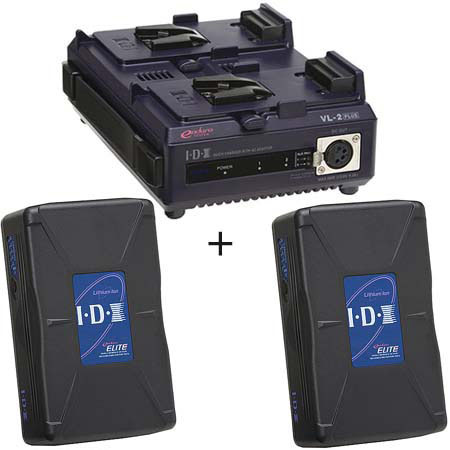 IDX E1422 Endura Elite Starter Kit, Changer / Batteries