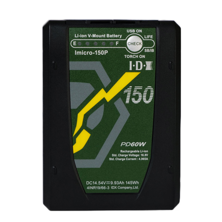 IDX System Technology Imicro-PD Series 14.5V Li-Ion V-Mount Battery 145Wh