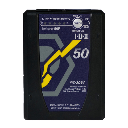 IDX System Technology Imicro-PD Series 14.5V Li-Ion V-Mount Battery 49Wh