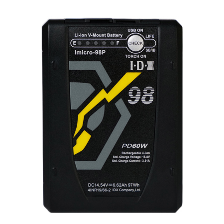 IDX System Technology Imicro-PD Series 14.5V Li-Ion V-Mount Battery 97Wh