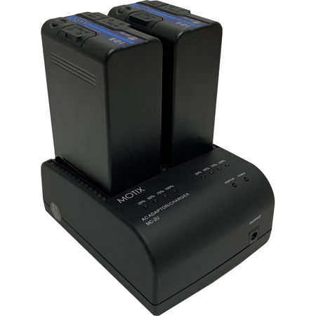 IDX 2x SB-U50 48Wh 14.4V Lithium-Ion Battery Kit w/MOTIX MC-2U 2-Channel Charger
