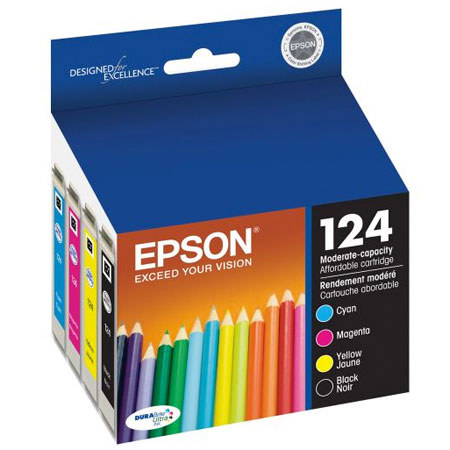Epson T124120-BCS 125 Combo-Pack Ink Cartridges