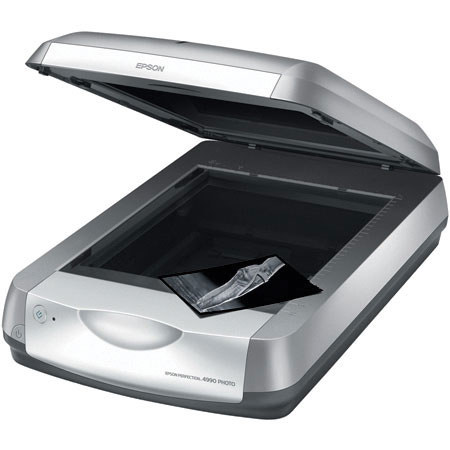 Epson Perfection 4990 Photo Pro Flatbed Scanner, 4800x9600 dpi, 48 bit, built-in 8"x10" Transparency Unit, USB 2.0 & FireWire