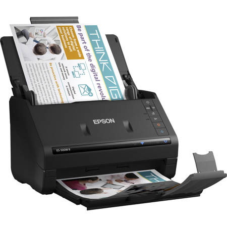 Epson WorkForce ES-500W II Wireless Duplex Desktop Document Scanner