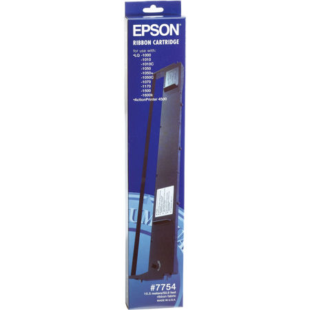 Epson 7754 Black Ribbon Cartridge, Impact Printers