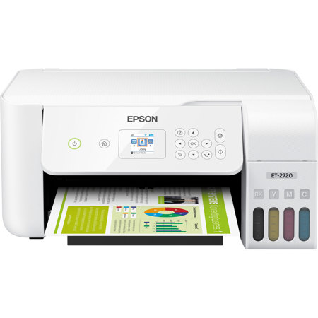 Epson EcoTank ET-2720 All-In-One Supertank Printer, White, Refurbished