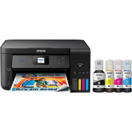 Epson Expression EcoTank ET-2750 Wireless All-in-One Inkjet Printer, Scan, Copy