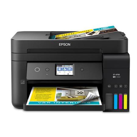Epson WorkForce ET-4750 EcoTank All-in-One Supertank Printer, Copy, Scan, Fax