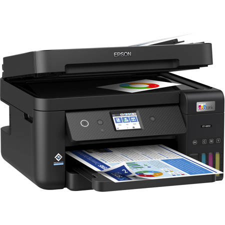 Epson EcoTank ET-4850 Wireless Duplex All-In-One Cartridge-Free Supertank Color Inkjet Printer, Black