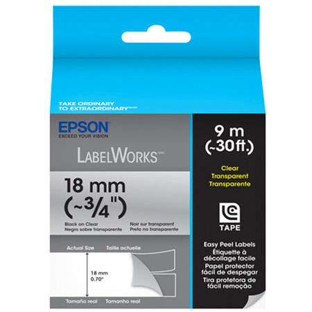 Epson LabelWorks LC-5TBN9 Clear LC Tape Cartridge