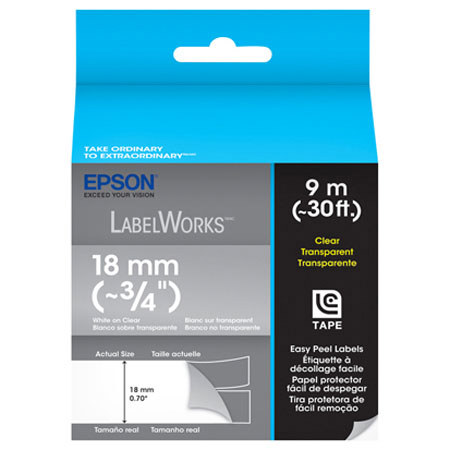 Epson LabelWorks LC-5TWN9 Clear LC Tape Cartridge