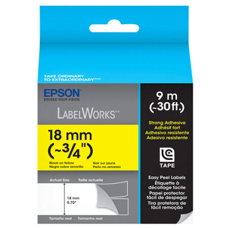 Epson LabelWorks LC-5YBW9 Adhesive LC Tape Cartridge