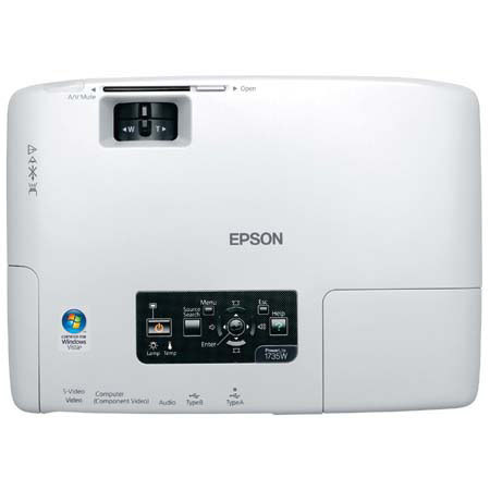 Epson V11H270020 PowerLite 1735W LCD Projector 1280x800