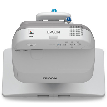 Epson PowerLite 585W WXGA Ultra Short Throw 3LCD Projector for SMART Whiteboard