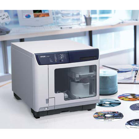 Epson PP-100 Discproducer, CD / DVD Burner & Inkjet Printer, 100 Disc Capacity, for Windows