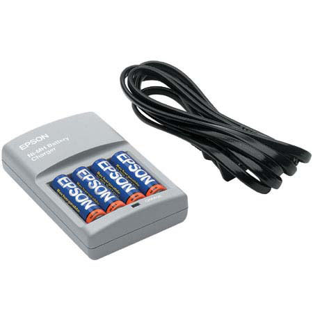 Epson 4 NiMH Batteries and Charger for the PhotoPC Digital Camera #B818172