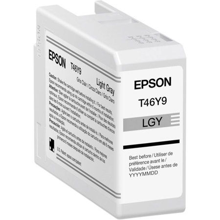 Epson T46Y UltraChrome PRO10 Light Gray Ink Cartridge for SureColor P900, 50ml