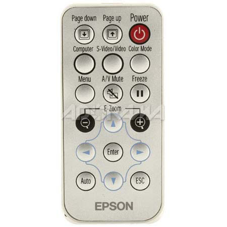 Epson Replacement Projector Remote Control for the PowerLite 53, 73C, 720C, 730C Multimedia Projectors and 1080UB LCD Home Theater Projector