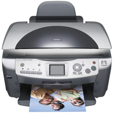 Epson Stylus Photo RX620 All-in-One 6 Color Inkjet Printer, Copier & Flatbed Scanner with USB Interface.