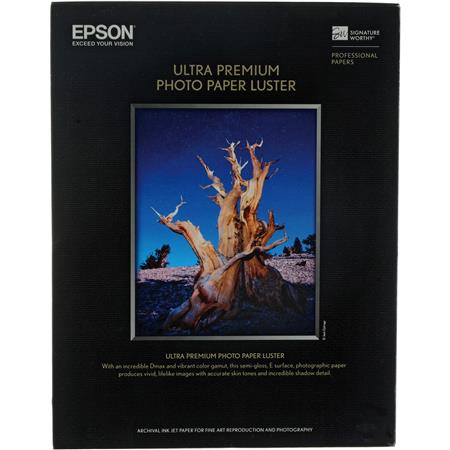 Epson Ultra Premium Luster Ultra-Premium Photo Paper (8.5x11), 50 Sheets  S041405