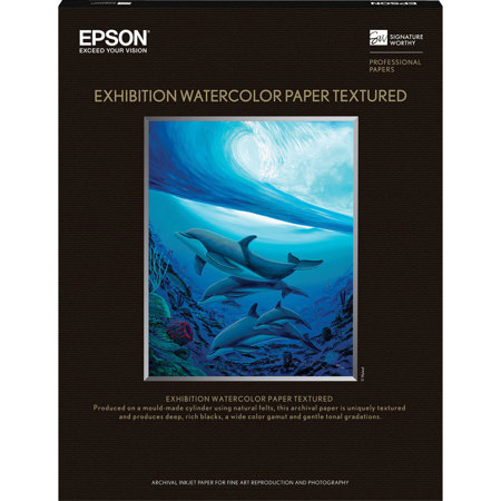 Epson Exhibition S045487 Textured Matte Fine Art Paper (13x19"), 25 Sheets