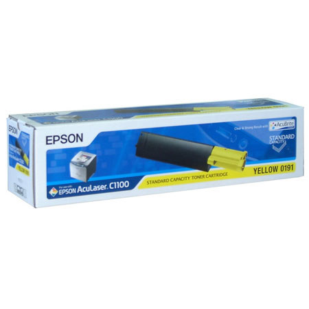 Epson S050191 Yellow Toner Cartridge for AcuLaser, Yields 1,500 Pages
