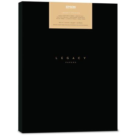 Epson Legacy Etching Textured Matte Paper, 20 mil, 8.5x11", 25 Sheets