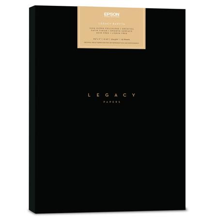 Epson Legacy Baryta Smooth Satin Photo Paper (8.5x11"), 25 Sheets