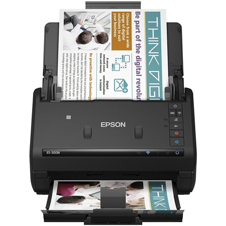 Epson WorkForce ES-500WR Wireless Document Scanner, Accounting Edition, 35 ppm