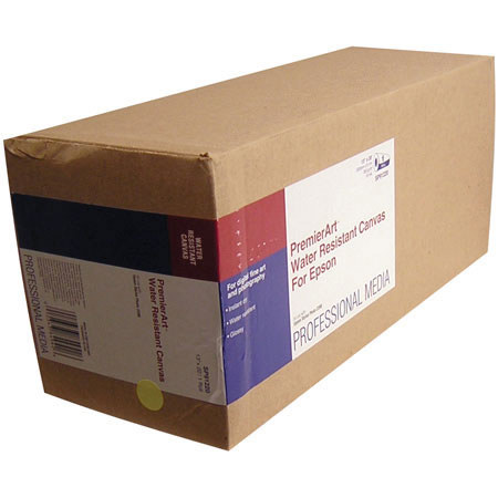 Epson PremierArt Water Resistant Glossy Inkjet Canvas, 19 mil., 350 gsm., 13" x 20' Roll.