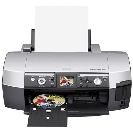 Epson Stylus Photo R340, Six Color 8.5x14" Inkjet Printer with 2.5" Color Monitor, USB Interface.