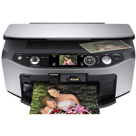 Epson Stylus Photo RX580, Six Color 8.5x14" Inkjet Printer with 2.5" Color Monitor, with USB Interface, for Windows & Mac - Price reflects $20 Instant rebate