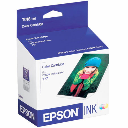 Epson T018201 Color Cartridge, Stylus 777i / 1000ICS