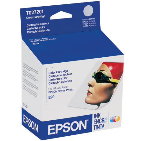 Epson T027201 Color Cartridge, Stylus 820 and 925