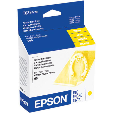 Epson T033420 Yellow Cartridge, Stylus 960 Printer