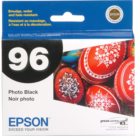 Epson T096120 UltraChrome Cartridge, for Stylus R2880, Photo Black