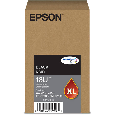 Epson DURABrite Pro T13U High-Capacity Black Ink Pack for EP-C7000 and EM-C7100