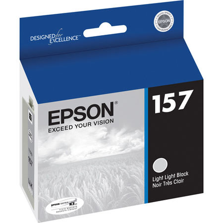 Epson T157920 157 Ink Cartridge for Stylus R3000 Inkjet, Light Light Black
