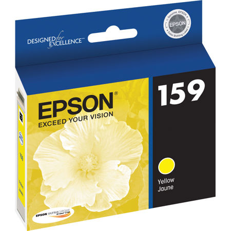 Epson T159420 159 UltraChrome Photo Ink Cartridge, for Stylus R2000, Yellow