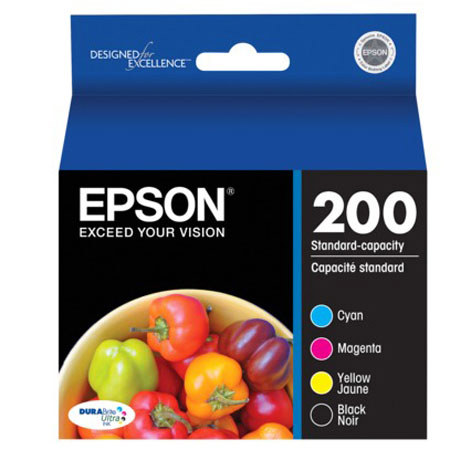 Epson 200 DURABrite Ink Cartridge, Combo C/M/Y/K