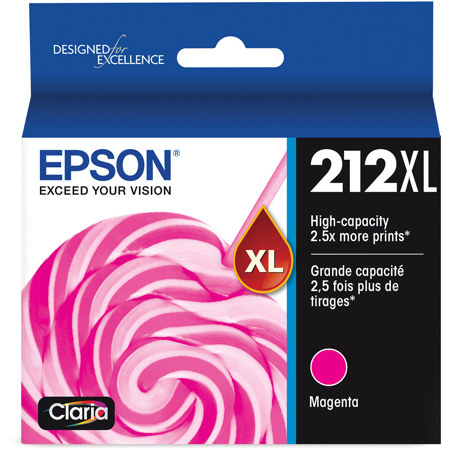 Epson Claria T212XL High Magenta Ink Cartridge for Expression Home, WorkForce