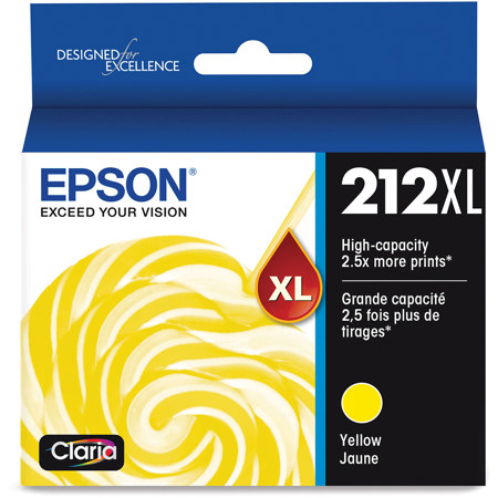 Epson Claria T212XL High Yellow Ink Cartridge for Expression Home, WorkForce