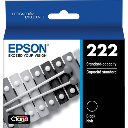Epson Claria T222 Standard Black Ink Cartridge for XP-5200 and WF-2960