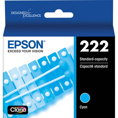 Epson Claria T222 Standard Cyan Ink Cartridge for XP-5200 and WF-2960
