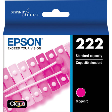 Epson Claria T222 Standard Magenta Ink Cartridge for XP-5200 and WF-2960