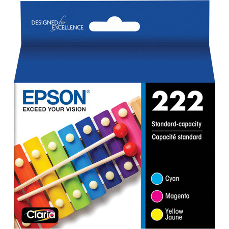 Epson Claria T222 Standard Color Combo Ink Cartridges for XP-5200 and WF-2960