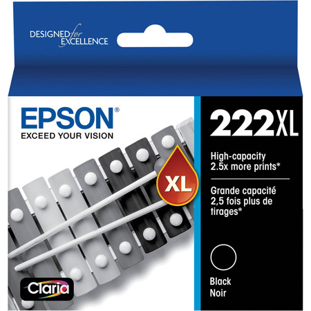 Epson Claria T222XL High Black Ink Cartridge for XP-5200 and WF-2960