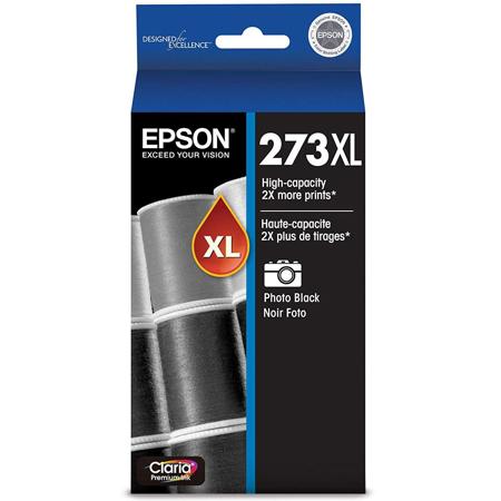 Epson 273XL Claria Premium XL (High-Capacity) Photo Black Ink Cartridge with Sensormatic Expression Photo