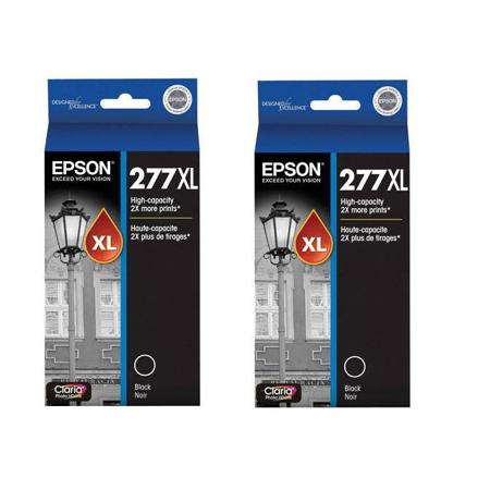 Epson 2x 277 Claria Photo HD High-Capacity Black Ink Cartridge for Expression XP-Series XP-850, XP-950 and XP-960 Printers
