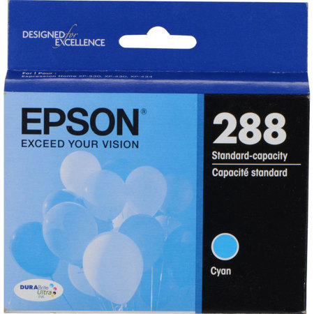 Epson T288220 DURABrite Ultra Cyan Ink Cartridge with Sensormatic